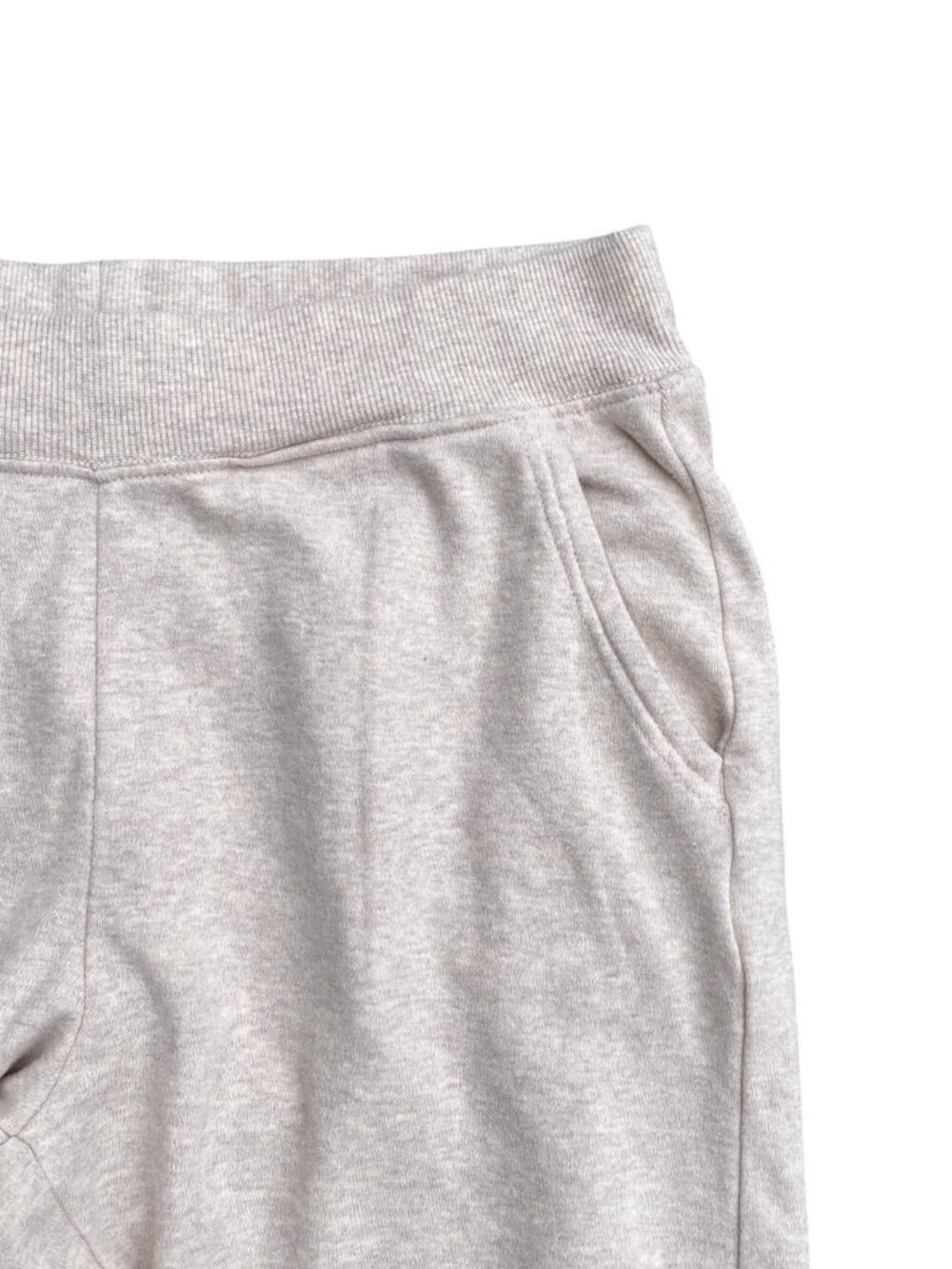 Pact Organic Cotton Brushed Fleece Joggers Oatmeal Heather Travel Loungewear-M - Picture 3 of 8